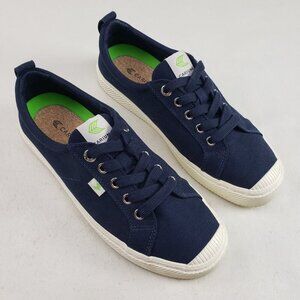 Cariuma Oca Low Canvas Sneaker Womens 9 Blue Lace Up Low Top Casual Shoe